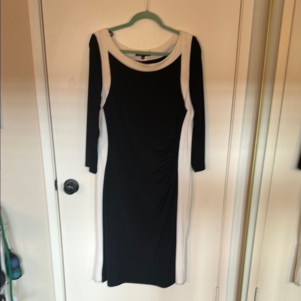 Elegant Black and White Dress